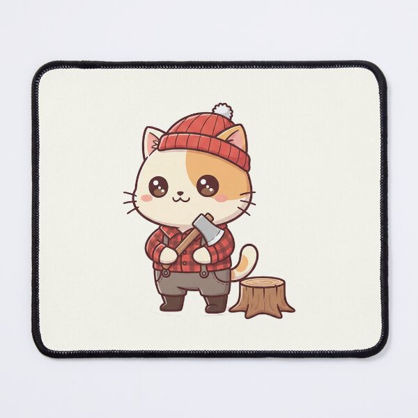 Item preview, Cute Lumberjack Cat designed and sold by HoopeStylee.