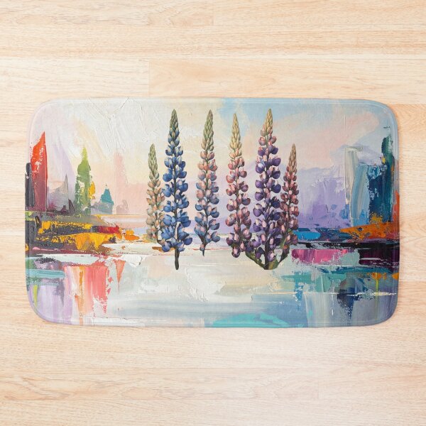 Item preview, Colorful Dreamscape with Lupines designed and sold by Modern-Tropical.