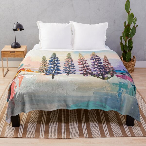 Item preview, Colorful Dreamscape with Lupines designed and sold by Modern-Tropical.