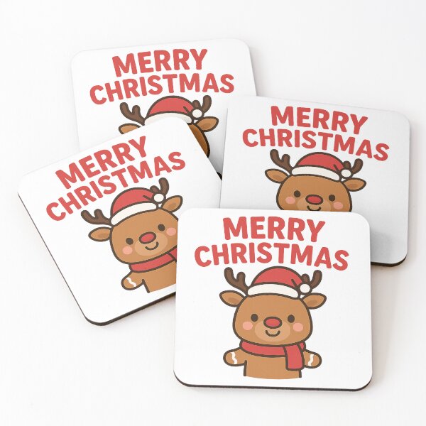 Item preview, Merry Christmas Reindeer | Cute Kawaii Rudolph Design | Holiday Winter Art designed and sold by StyleLap.