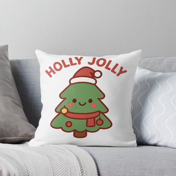 Item preview, Holly Jolly Christmas Tree | Cute Kawaii Xmas Tree in Santa Hat | Holiday Design designed and sold by StyleLap.