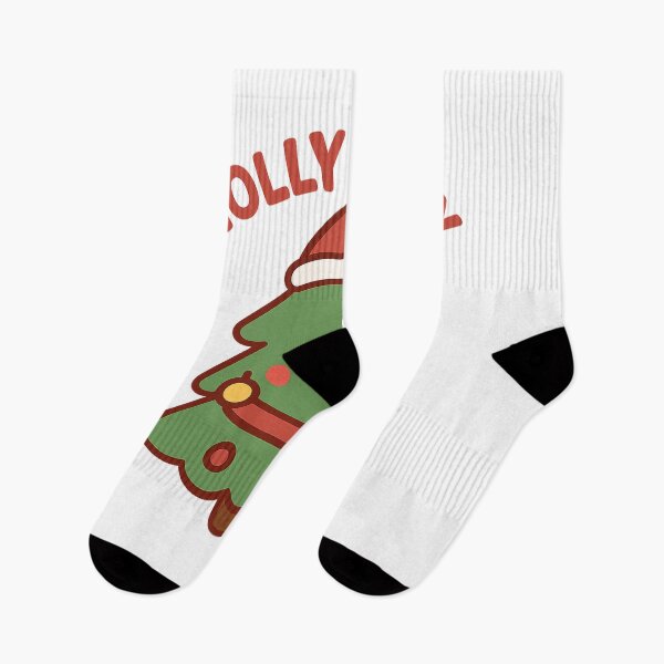 Item preview, Holly Jolly Christmas Tree | Cute Kawaii Xmas Tree in Santa Hat | Holiday Design designed and sold by StyleLap.