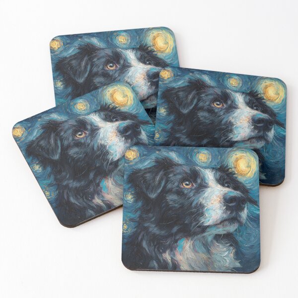 Item preview, Border Collie Starry Night III designed and sold by WolfmanProphecy.