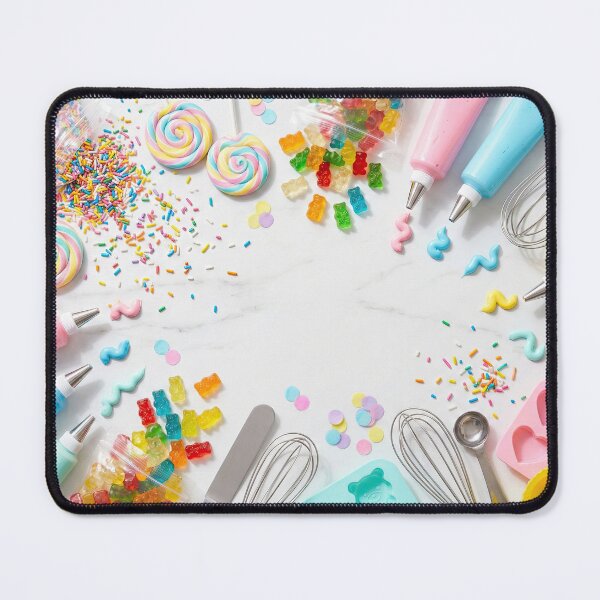 Item preview, Sweet Tooth Bakery - Rainbow Candy & Frosting Flat Lay designed and sold by SavinMercantile.