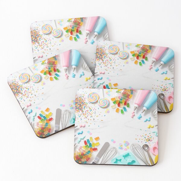 Item preview, Sweet Tooth Bakery - Rainbow Candy & Frosting Flat Lay designed and sold by SavinMercantile.