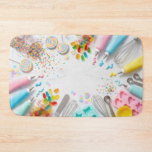 Item preview, Sweet Tooth Bakery - Rainbow Candy & Frosting Flat Lay designed and sold by SavinMercantile.