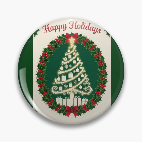 Item preview, Christmas Tree & Holly - Happy Holidays designed and sold by DesignsByPrnces.