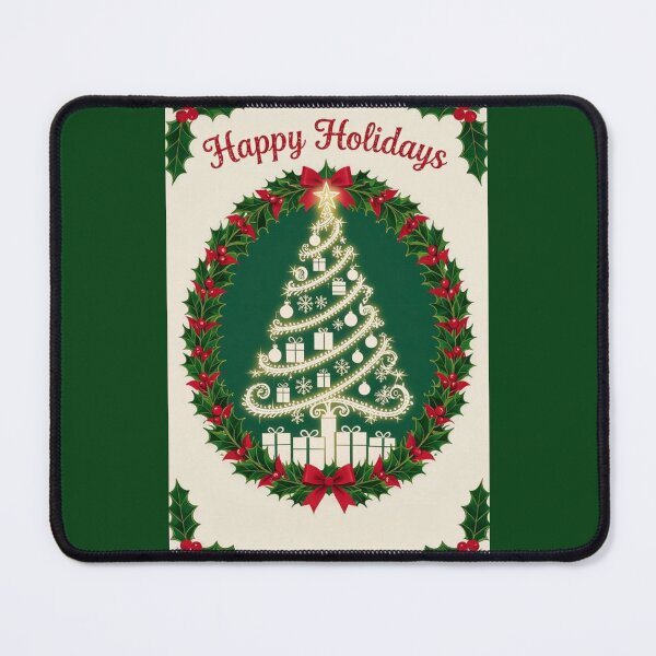Item preview, Christmas Tree & Holly - Happy Holidays designed and sold by DesignsByPrnces.
