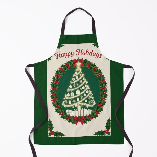 Item preview, Christmas Tree & Holly - Happy Holidays designed and sold by DesignsByPrnces.