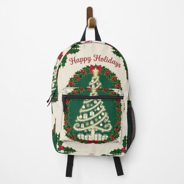 Item preview, Christmas Tree & Holly - Happy Holidays designed and sold by DesignsByPrnces.