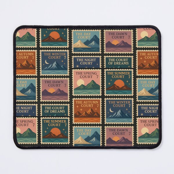 Item preview, Courts of Prythian Stamp Collection | ACOTAR Inspired Fantasy Art designed and sold by biblio_phile.