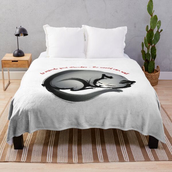 Item preview, Le Monde Peut Attendre — The World Can Wait (Sleeping Cat Art) designed and sold by FrancophileFun.