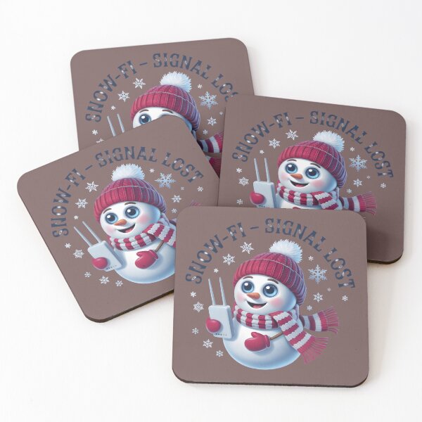Item preview, Snow-Fi Signal Lost – Cute Snowman Winter WiFi Humor Design designed and sold by SoftyDesigns.