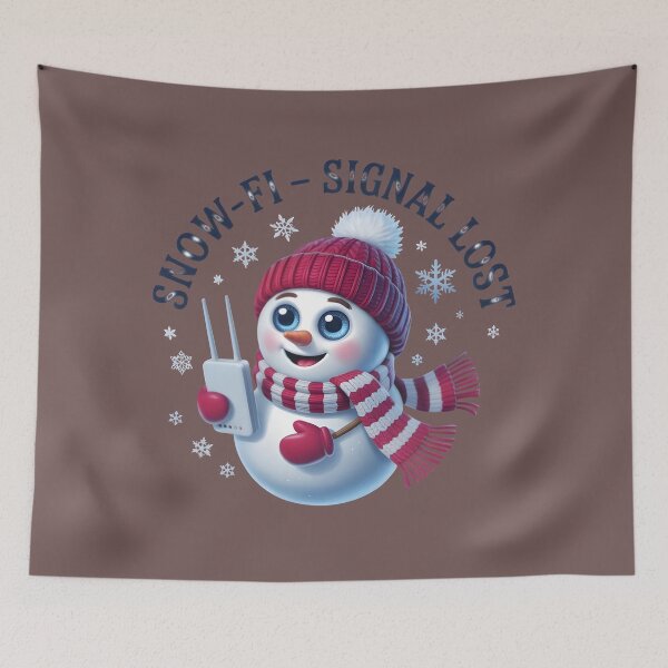 Item preview, Snow-Fi Signal Lost – Cute Snowman Winter WiFi Humor Design designed and sold by SoftyDesigns.