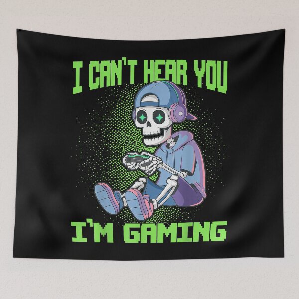 Item preview, Gamer Skeleton Gaming Video Games designed and sold by IsmaelSay.