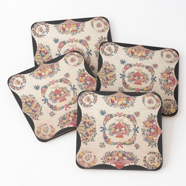 Item preview, Traditional American Floral Quilt 1849 - Scalloped designed and sold by AnimaliaStar.