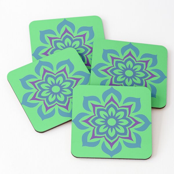 Item preview, blue Mandala Pattern Art – Sacred Geometric Design designed and sold by Harshit_Digital_Arts.