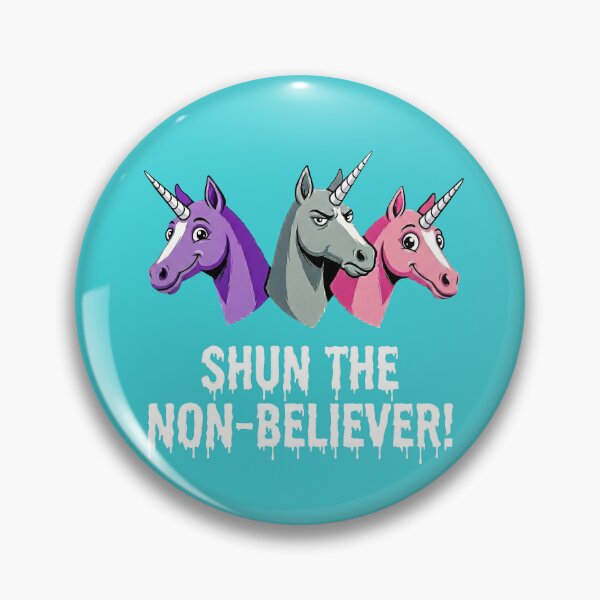 Item preview, Shun the Non-Believer – Funny Unicorn Meme Throwback Tee designed and sold by C-Town Tees.