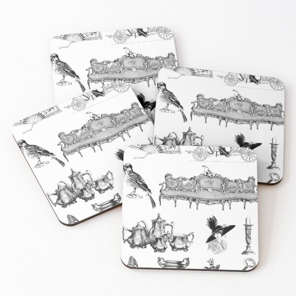 Item preview, Victorian Pattern Black  designed and sold by The Painted Topaz.
