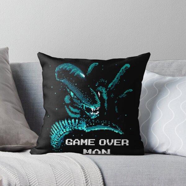 Item preview, Iconic Xenomorph Game Over Man Pixelated Style Logo designed and sold by IsmaelSay.