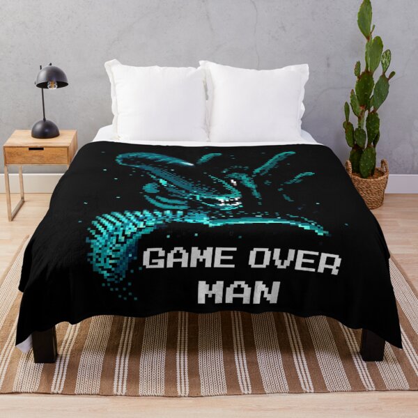 Item preview, Iconic Xenomorph Game Over Man Pixelated Style Logo designed and sold by IsmaelSay.