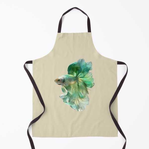 Item preview, Pastel Mint Green Betta Siamese Fighting Fish, Soft Green Pastel Halfmoon / Veiltail Aquarium designed and sold by meganohm.