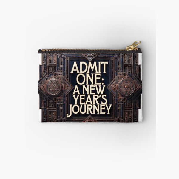 Item preview, Art Deco VIP Pass T-Shirt, Premium New Year's Journey Graphic, Elegant Metallic Apparel designed and sold by YMLux.