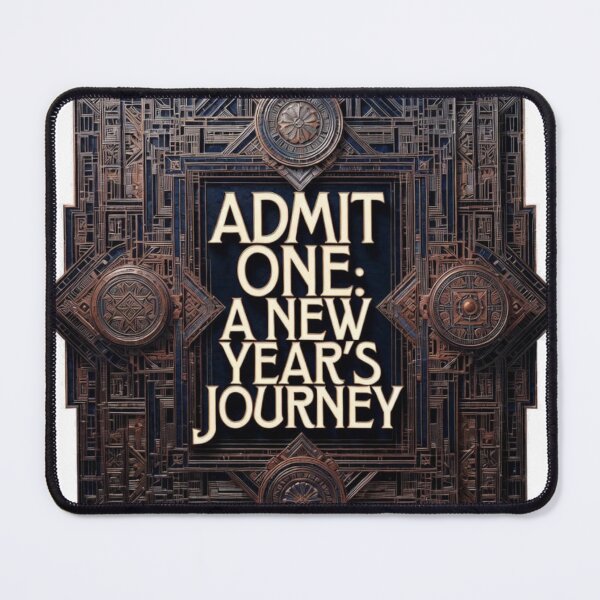 Item preview, Art Deco VIP Pass T-Shirt, Premium New Year's Journey Graphic, Elegant Metallic Apparel designed and sold by YMLux.