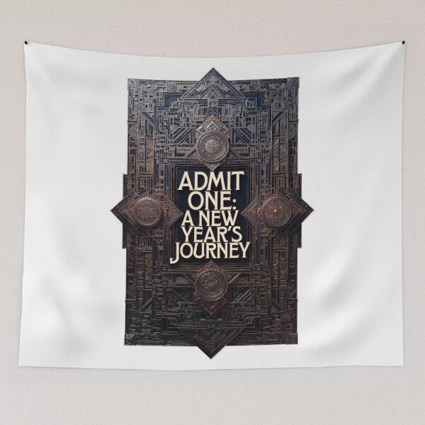 Item preview, Art Deco VIP Pass T-Shirt, Premium New Year's Journey Graphic, Elegant Metallic Apparel designed and sold by YMLux.