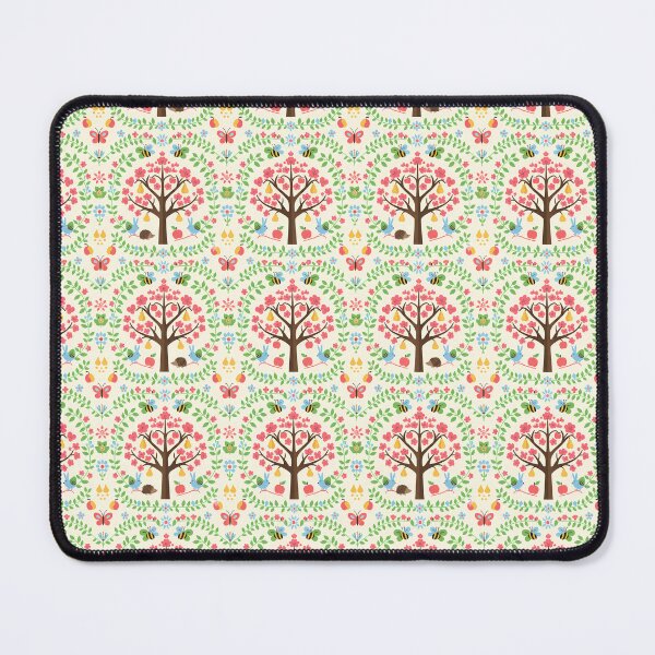 Item preview, Springtime Blossoms – Whimsical Scandinavian Folk Art Seamless Pattern © heidiannemorris designed and sold by FOLK ART FUSION by heidiannemorris.