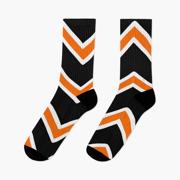 Item preview, Orange Chevron Stripes White Outline Pattern designed and sold by patternsoup.