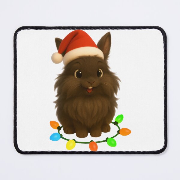 Item preview, Christmas Jersey Wooly Rabbit designed and sold by Sillytoe.