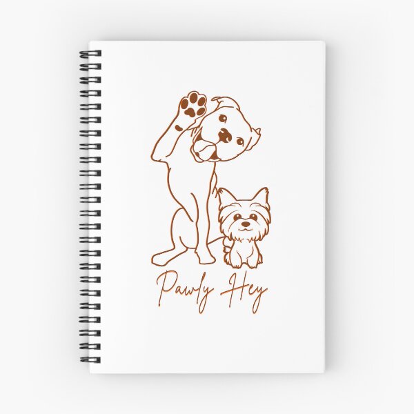 Item preview, Pawly Hey – Cute Waving Dog Line Art for Dog Lovers designed and sold by PrintoraSpirit.