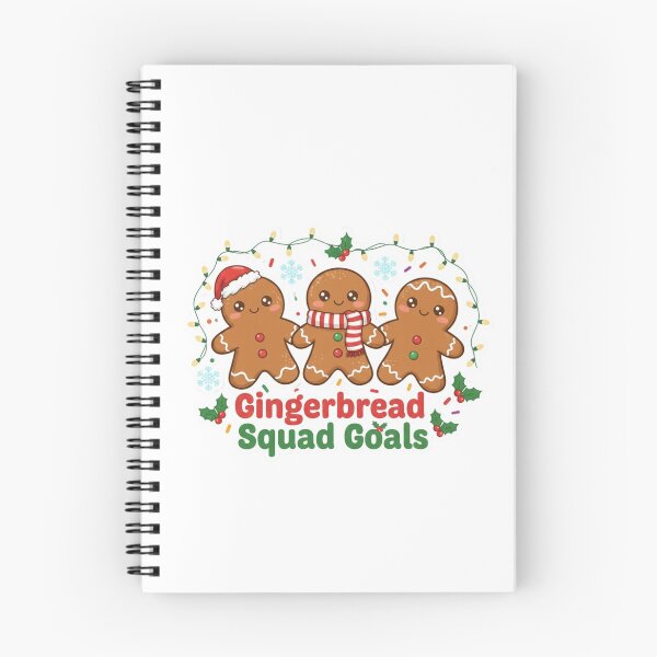 Item preview, Gingerbread Squad Goals – Cute Kawaii Holiday Cookies Sticker designed and sold by TeeUp2.