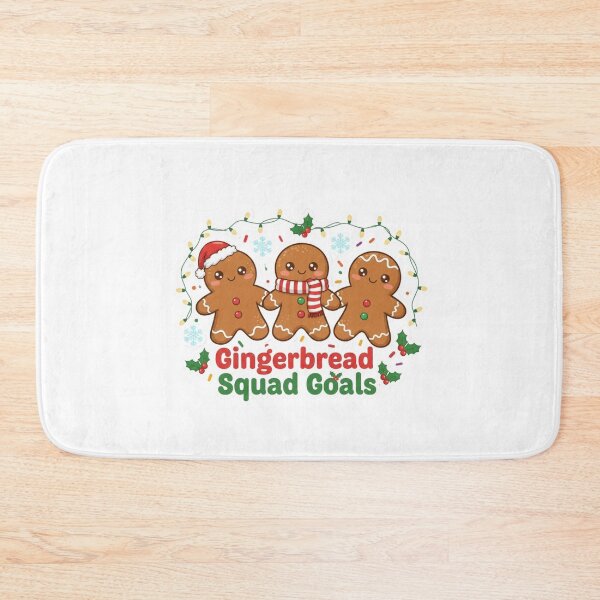 Item preview, Gingerbread Squad Goals – Cute Kawaii Holiday Cookies Sticker designed and sold by TeeUp2.