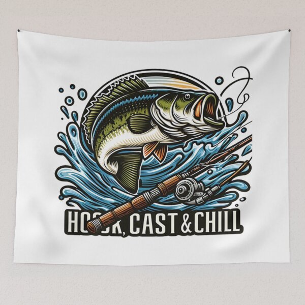 Item preview, Colorful Hook Cast And Chill Fishing Men Women designed and sold by Embers & Incense Co..