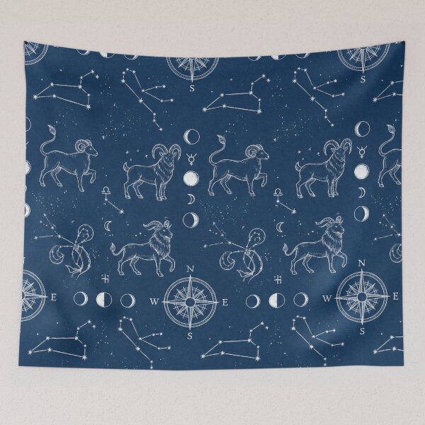 Item preview, Celestial Navigation Blueprint: Vintage Zodiac & Star Map designed and sold by The boys.