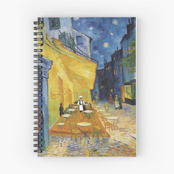 Item preview, Vibrant Night Cafe Terrace Painting | Classic Post-Impressionism Street Scene | Yellow and Blue Starry Sky Art designed and sold by Cherrydora.