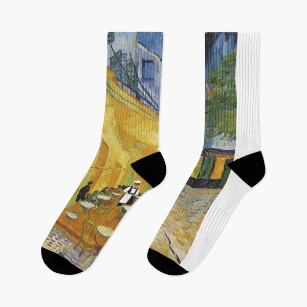 Item preview, Vibrant Night Cafe Terrace Painting | Classic Post-Impressionism Street Scene | Yellow and Blue Starry Sky Art designed and sold by Cherrydora.