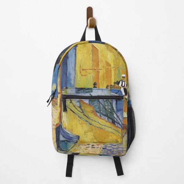Item preview, Vibrant Night Cafe Terrace Painting | Classic Post-Impressionism Street Scene | Yellow and Blue Starry Sky Art designed and sold by Cherrydora.