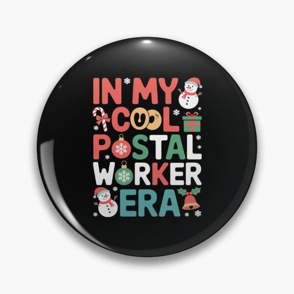 Item preview, in Postal Worker Era Xmas Proud Job Santa Snowmen Colorful designed and sold by ShelFisher.