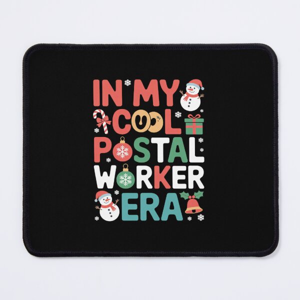 Item preview, in Postal Worker Era Xmas Proud Job Santa Snowmen Colorful designed and sold by ShelFisher.