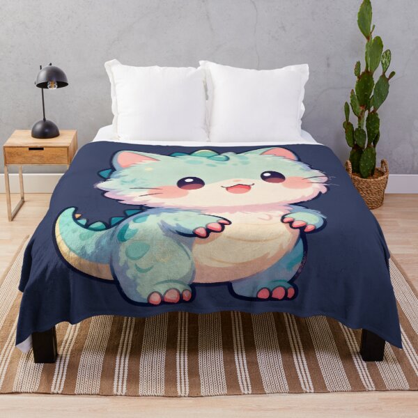 Item preview, cat dino Cute Pastel Dino Cat Hybrid Cartoon Illustration designed and sold by Uglyandcute.