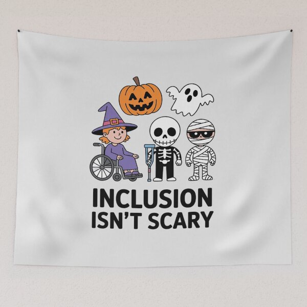 Item preview, Inclusion Isn't Scary Ghost Mummy Halloween SLP Sped Teacher designed and sold by Sandrhaus.