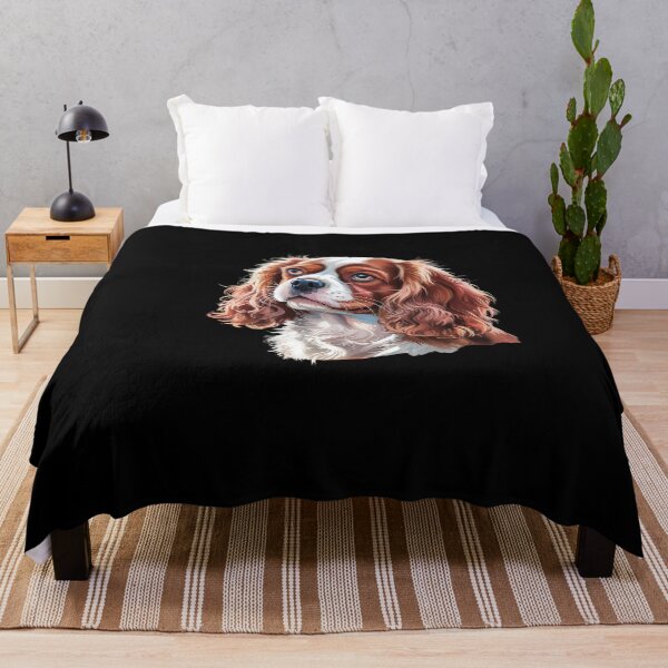 Item preview, Cavalier King Charles Spaniel Dog Mountain Stars And Moon designed and sold by FadeOfThrone.