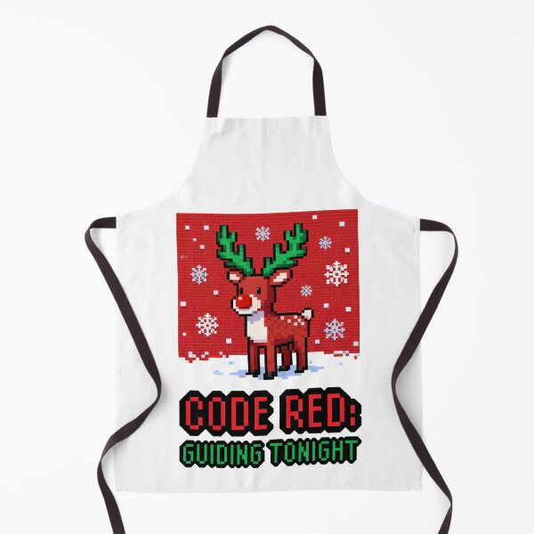 Item preview, CODE RED: GUIDING TONIGHT — Pixel Reindeer designed and sold by gstevensonart.