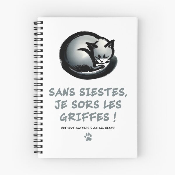 Item preview, Without Catnaps I Am All Claws! — Sleeping Cat Art designed and sold by FrancophileFun.