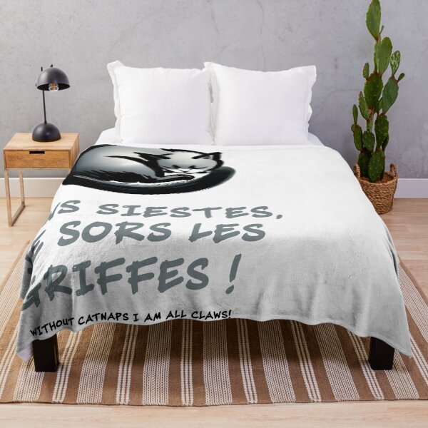 Item preview, Without Catnaps I Am All Claws! — Sleeping Cat Art designed and sold by FrancophileFun.