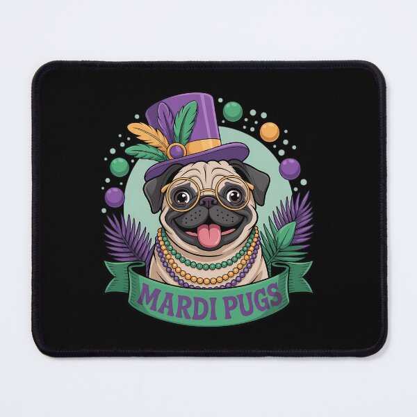 Item preview, Pug Mardi Pugs Carnival Mardi Gras designed and sold by CruelShadesSt.