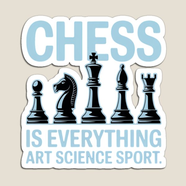 Aperçu de l'œuvre Les échecs sont un art, une science, un sport, un cadeau pour femmes et hommes créée et vendue par SIGORDESIGN.